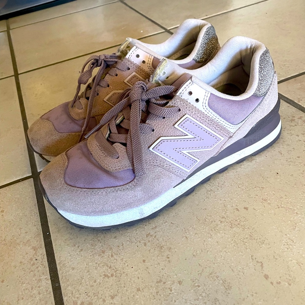 Purple New Balances.